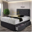 (Grey (with Mattress), 4ft6" Double (with 2 Drawer) ) DIVAN BEDS WITH MATTRESS & HEADBOARD 5