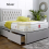 (Grey (with Mattress), 4ft6" Double (with 2 Drawer) ) DIVAN BEDS WITH MATTRESS & HEADBOARD 7