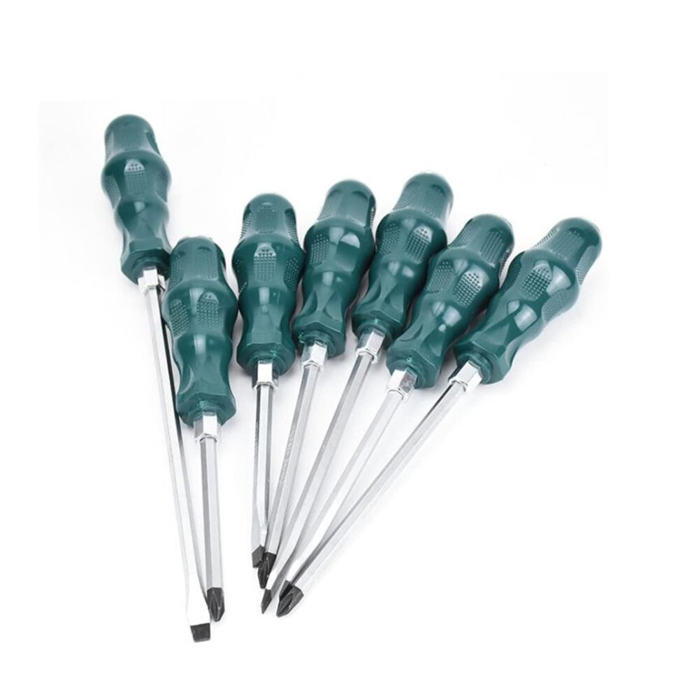 7Part Slotted Screwdriver Set For Phillips, 2Inch To 8Inch, Flat And Phillips Sets 6276012043005