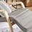 SoBuy Κουνιστή Πολυθρόνα FST16-DG Γκρι 150kg 5