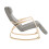 SoBuy Κουνιστή Πολυθρόνα FST16-DG Γκρι 150kg 14