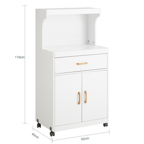 SoBuy Kitchen Trolley Cabinet with Worktop and ... 2