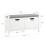 SoBuy Ντουλάπι παπουτσιών με παγκάκι Λευκό 91x30x50 cm 3