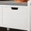 SoBuy Ντουλάπι παπουτσιών με παγκάκι Λευκό 91x30x50 cm 7