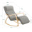 SoBuy Κουνιστή Πολυθρόνα FST16-DG Γκρι 150kg 3