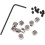 Pack of 10 Pin Locking Clasp Pin Backs Replacement with Wrench Tool Backs Brooch Pin Locking Pin Backs Pin Ref: 7429 2