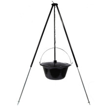 Goulash Pot Set 14 L with Enamel Lid and Tripod Telescope 90145 cm Ref: 6967
