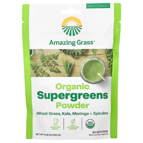 Amazing Grass Οργανική Supergreens Powder, 5.29 oz (150 g)