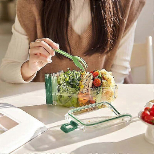 Salad Pod Container - Leakproof with Dressing Capsule, Meal Prep Lunch Box for Fresh Storage 2