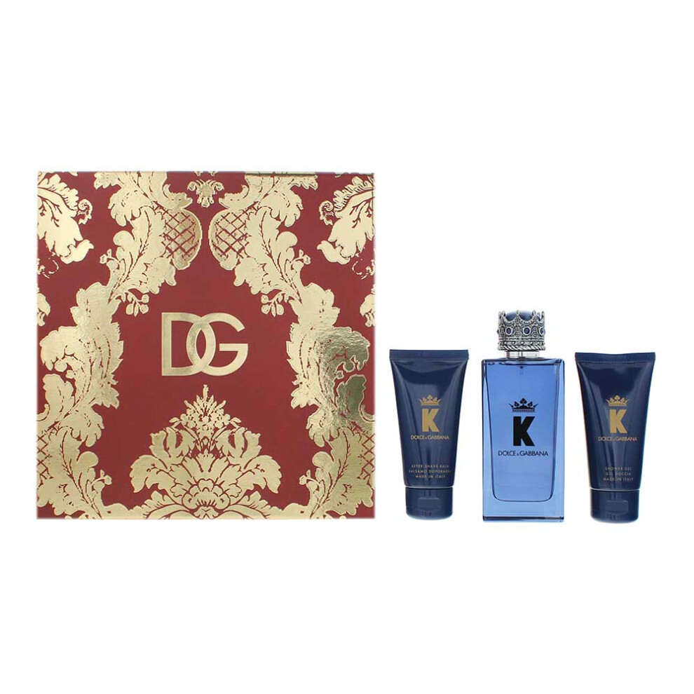 Dolce En Gabbana K By Dolce And Gabbana For Men - 3 Pc Gift Set 3.3Oz Edp Spray, 1.6Oz