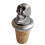 (Add a Gift Pouch) Grinning Skull Head Pewter Bottle Stopper 1