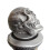 (Add a Gift Pouch) Grinning Skull Head Pewter Bottle Stopper 3