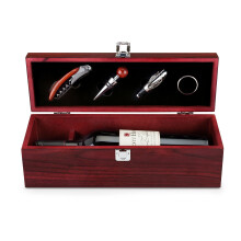 Set de cadouri pentru accesorii pentru vinuri cu 1 butuc adevarat | Premium Cork Tibrial Deschizor Kit Drip Inel ?i Vin Fourer ?i dop n carcasa