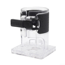 Adjustable wood router base plate, transparent trim router attachment with 64.5 mm inner hole