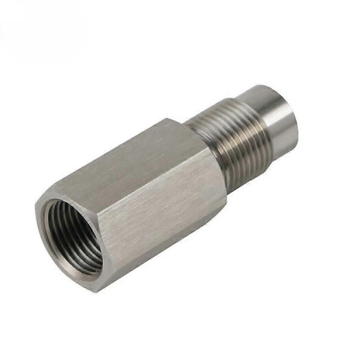 55mm rear O2 Sensor mini Catalyst converter  Spacer Adapter for PO420 engine light failure decoder,not 2
