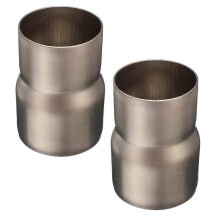2Pcs 60mm bis 51mm Motorrad Auspuff Adapter Minderer Stecker Rohr Rohr