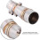 Motorcycle Exhaust Pipe Adapter Connector Intermediate Exhaust Pipe Tip 3