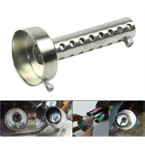 Black 60mm Motorcycle Exhaust Muffler Motorcycle Muffler Can Insert Baffle Muffler 2