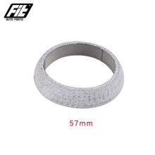 2PCS 45-76mm Exhaust Manifold Downpipe Donut Gasket Seal Ring Exhaust Tail Pipe Weld-On Flange Gasket