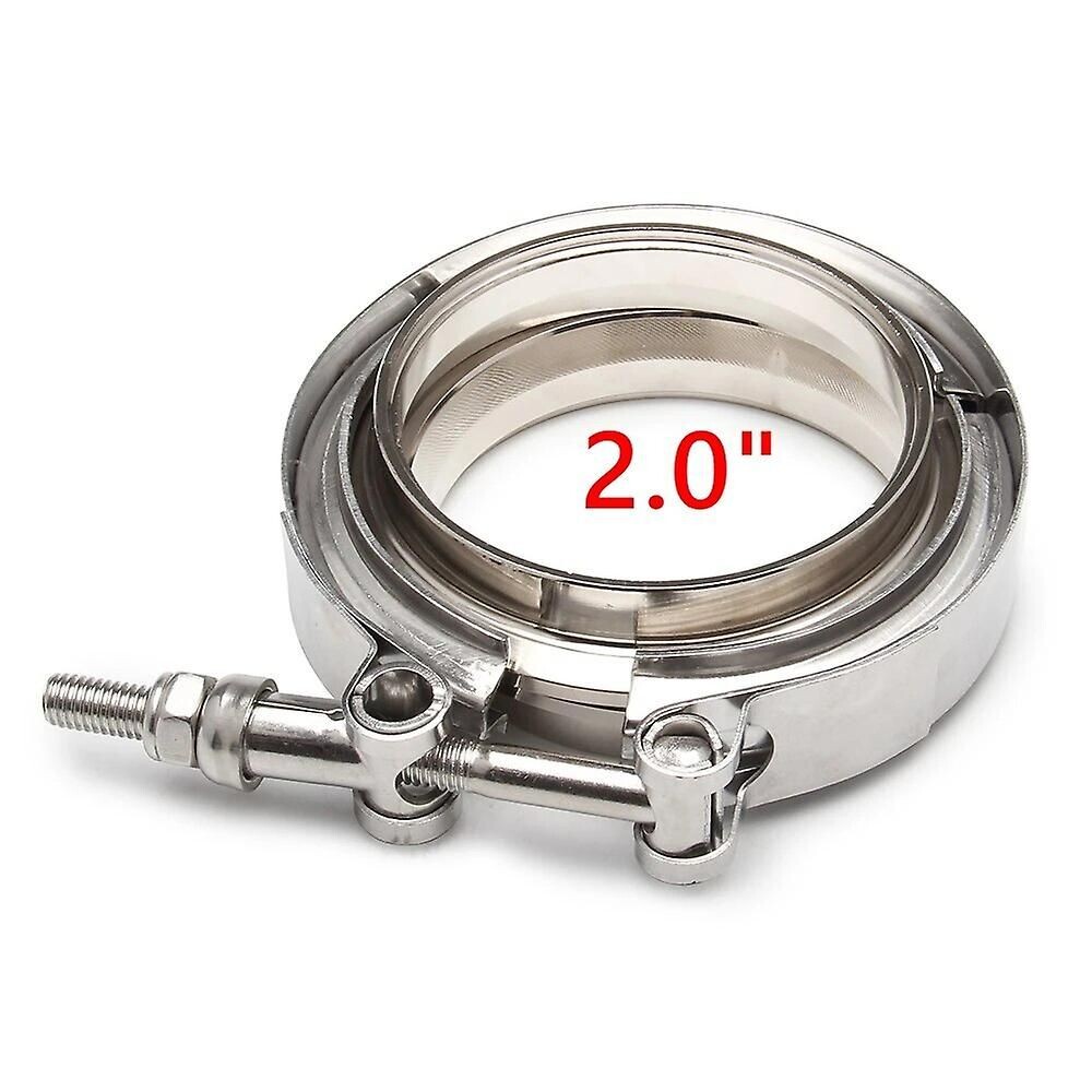 Pince à Bande V En Acier Inoxydable 3 Pouces (3.0") Avec Bride D'échappement Mâle/femelle Acier Doux - Neuf