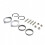 Harley Exhaust Flange Install Kit with Gaskets Nuts Washers for Motorcycles 2