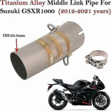 Motorfiets Slip-On Uitlaatsysteem Verbindingspijp voor GSXR 1000 Modellen 2012 Alloy T-Style Demper
