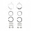 Harley Exhaust Flange Install Kit with Gaskets Nuts Washers for Motorcycles 5