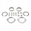 Harley Exhaust Flange Install Kit with Gaskets Nuts Washers for Motorcycles 3