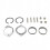 Harley Exhaust Flange Install Kit with Gaskets Nuts Washers for Motorcycles 1