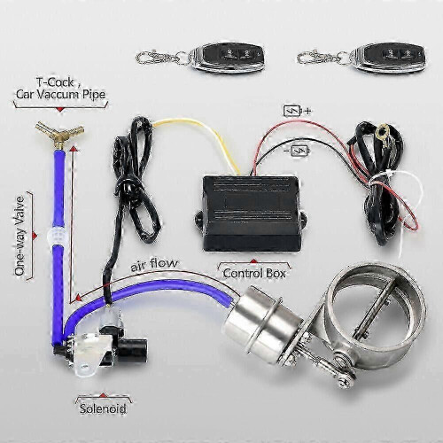 Wireless Remote Vacuum Exhaust Shut-Off Valve Controller Set Suitable for Vehicles 1
