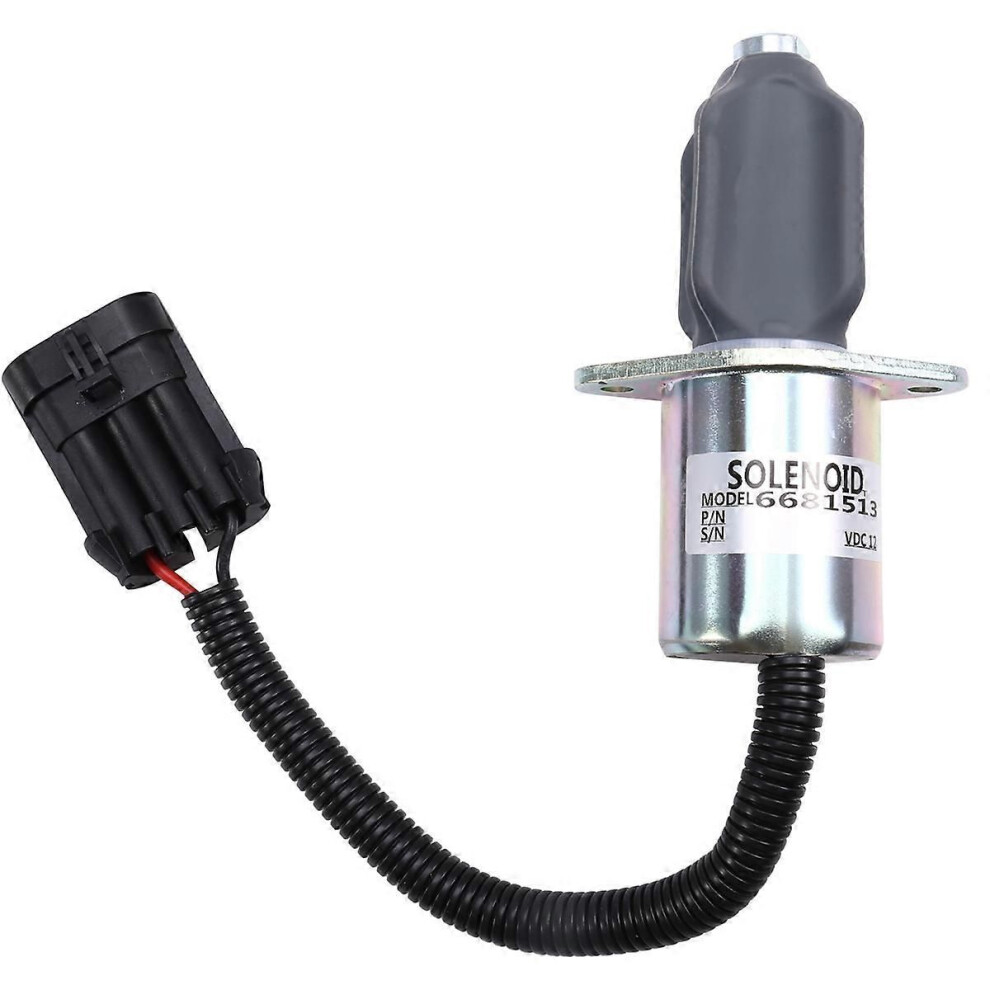 Shut Off Solenoid 6681512 6681513 12V Stop Solenoid Fit For Bobcat A220 S70 S100 S130 S150 S160 S175 9152359488037