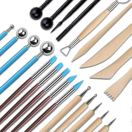 Set Of 24 Sculpting Tools Clay Sculpting Tool Sculpting Tools With Reusable 1