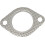 Exhaust pipe flange gasket – Replacement set, 2hole, temperature graphite, 2.5 inches 5