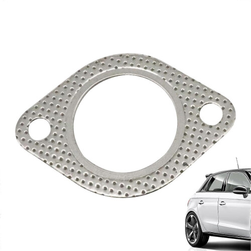 Exhaust pipe flange gasket – Replacement set, 2hole, temperature graphite, 2.5 inches
