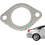 Exhaust pipe flange gasket – Replacement set, 2hole, temperature graphite, 2.5 inches 4