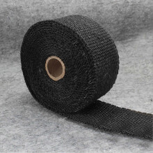 Fascia termica per scarico moto 5mmx50mmx10m resistente alle alte temperature nera