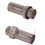2x Universal Motorcycle Exhaust Muffler with DB Killer Silencer - Noise Eliminator Mesh for Improved 3