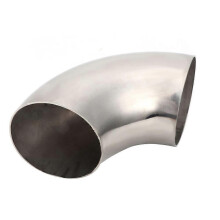Uitlaatpijp van roestvrij staal met ultrastrakke radius en een doornbocht van 3,5 inch (diameter)