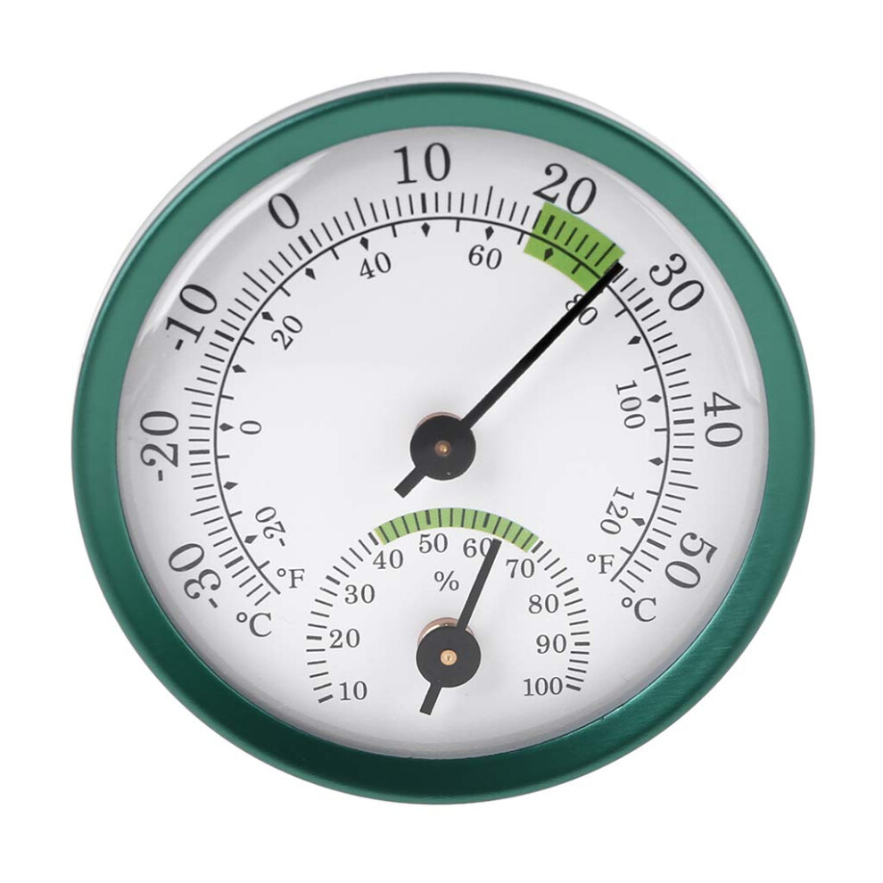 Thermometer Hygrometer Analogue 2 In 1 Temperature Humidity Meter For Home Room Outdoor Ices Round Ref: 1412 6276012045450