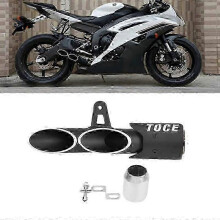 Toce Für Yzf-r6 Gsx-r Auspuffrohr Motorrad Doppel Outlet Auspuffrohr Schalldämpfer