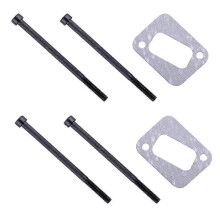 2 Kits Ersatz-Auspuffschrauben und Dichtungssätze für HUSQVARNA 351 350 345 340 353