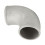cast aluminum intercooler pipe 2.25in OD 90 degree turbo elbow 4