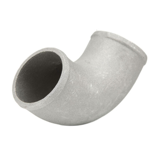 cast aluminum intercooler pipe 2.25in OD 90 degree turbo elbow