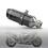Carbon fiber style muffler for ATV, high temperature resistant slip-on 3
