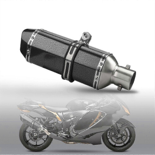 Carbon fiber style muffler for ATV, high temperature resistant slip-on 2