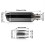 Carbon fiber style muffler for ATV, high temperature resistant slip-on 2