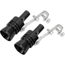 2 stücke XL Größe Aluminium Legierung Universal Turbo Sound Auspuff Schalldämpfer Rohr Pfeife Auto Roar