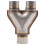 Universal Auto Auspuff Y-Rohr 2 "Einlass 2,5" Outlet Einfach Installieren Resonated 1