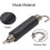 Motorcycle Exhaust Spring Pipe Stainless Steel Muffler Hooks 2Pcs Black 3