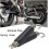 Motorcycle Exhaust Spring Pipe Stainless Steel Muffler Hooks 2Pcs Black 5
